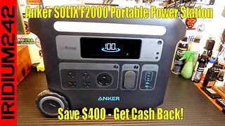 Amazing Deal With Cash Back - Anker SOLIX F2000 Portable Power Station