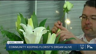 Community keeping florist's dream alive