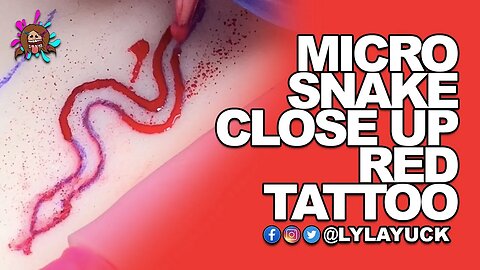 Micro Snake Close Up Tattoo