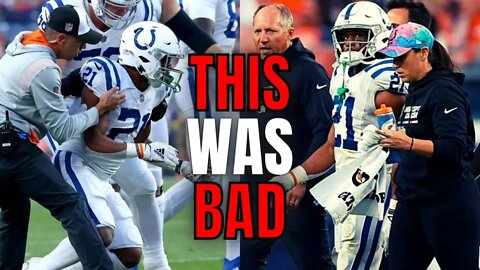 Another SCARY NFL Head Injury | Indianapolis Colts RB Nyheim Hines Looks BAD After Concussion