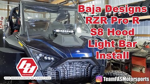 Baja Designs RZR Pro R S8 Hood Light Install: Easy Plug and Play Kit