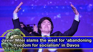 Javier Milei slams the west for ‘abandoning freedom for socialism’ in Davos - Link to the whole speech in description underneath the video