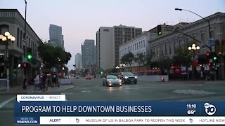 Program to help downtown businesses