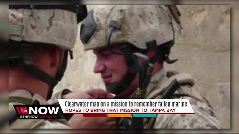 Clearwater man on a mission to remember fallen marine