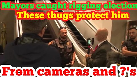 Mayor get caught rigging election, uses his thugs to keep journalist and cameras from asking questions