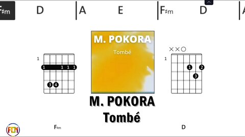 M POKORA Tombé - FCN Guitar Chords & Lyrics HD