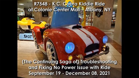 Troubleshooting and Fixing No Power Issue with the KC Cobra Kiddie Ride at Colonie Center Mall