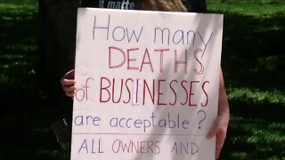 Small businesses hold protest in downtown Buffalo