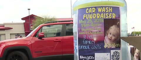 Car wash fundraiser held after girl drowned