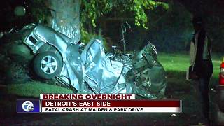 Police investigate deadly crash on Detroit's east side