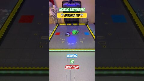 WarPig vs Minotaur 😱Annihilated😱 Hexbug Battlebots #hexbugbattlebots #hexbugvideos #battlebots