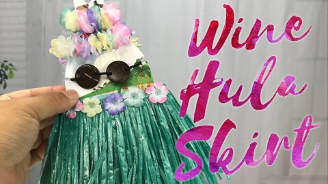 Hawaiian Hula Grass Skirt Wine Bottle Cover Unboxing