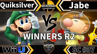 Quiksilver (Luigi) vs. Jabe (Olimar) - SSB4 Winners R2 - Smash Conference 37