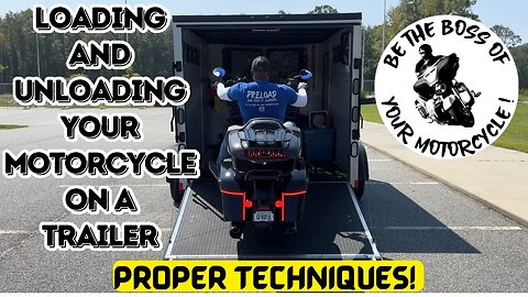 How To Load & Unload A Motorcycle From A Trailer