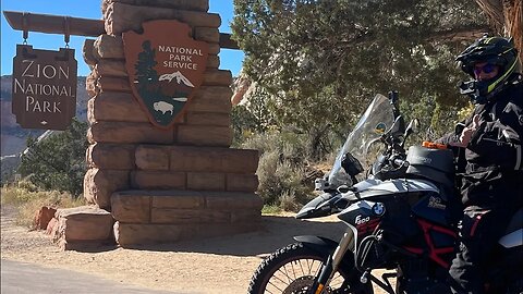 Motorcycle Camping: Zions National Park with Tim Collins #motorcyclecamping