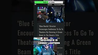 Desperate Director Tricks Audience with Green Lantern Beam in Blue Beetle #shorts #bluebeetle #dc