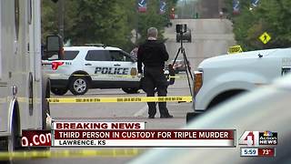 Third person in custody in Lawrence triple murder