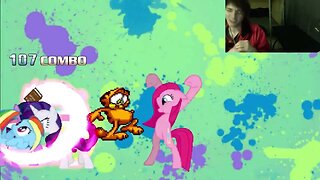 My Little Pony Characters (Twilight Sparkle And Rainbow Dash) VS Garfield The Cat In An Epic Battle