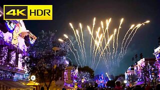 Disneyland Fireworks July 2023 in 4K HDR Stereo Sound Midway down Main Street USA #fireworks