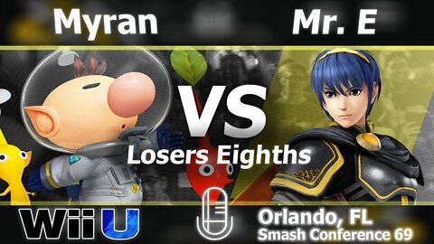 Myran (Olimar) vs. SS|Mr. E (Marth) - Wii U Losers Eighths - SC:69