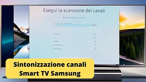 Ricerca canali su Smart TV Samsung