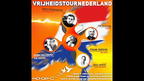 AANKONDIGING ZONDAG 31 JANUARI 14:00 UUR: Vrijheidstour - Frank Ruesink