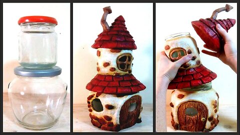 ❣DIY Fairy House with Attic using Two Jars❣