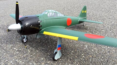 Maiden Flight - HSD Zero Fighter 1100MM RC Plane Japanese WWII Warbird