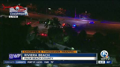 Police activity closes westbound Blue Heron Boulevard Bridge in Riviera Beach