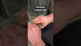 How to remove broken bolt #mechanic