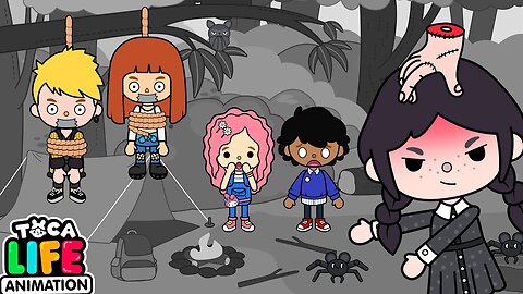 Camping With Wednesday Addams 💔 Toca Love Story 🌏 Toca Boca Life World | Toca Animation