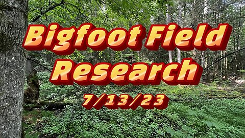 Bigfoot field Research | 7/13/23 | Boots on the Ground