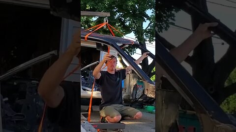 Restoring my Wrecked 240sx S13 (From the perspective of the roof)