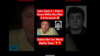 John Gotti & I Didn’t Know Willie Boy Was A Informant! 😨 #mafia #fbi #rat #crime