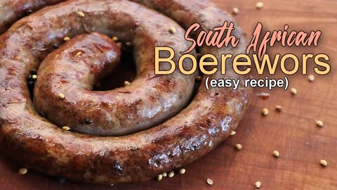 How to Make Traditional South African Boerewors Sausage - Easy to follow Recipe