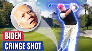 BIDEN HUMILIATES AMERICA WITH THIS CRINGE GOLF SHOT - TRUMP ON THE OTHER HAND…WOW