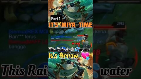 Speed Attack Miya's Arrow #mobilelegends #razimaruyama #savage #miya #speed #attack