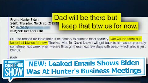 NEW: Leaked Emails Show Biden Was At Hunter's Business Meetings