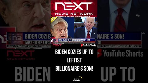 Biden Cozies Up To Leftist Billionaire's Son! #shorts