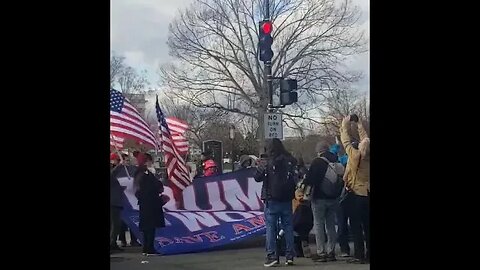 1/6/23 Nancy Drew-Video 2(1:20pm)-Nice Group of "Domestic Terrorists" in Front of the Capitol :)
