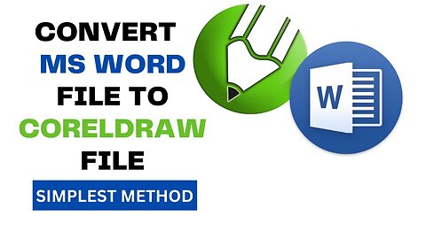 Convert MS word file to Coreldraw file