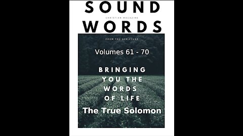 Sound Words, The True Solomon