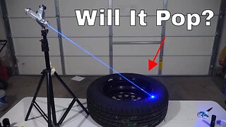 Can You Pop a Car Tire With a Burning Laser?