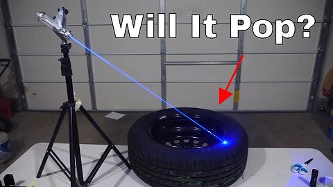 Can You Pop a Car Tire With a Burning Laser?