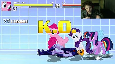 My Little Pony Characters (Twilight Sparkle, Rainbow Dash, And Rarity) VS Elongated Man In A Battle