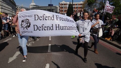 "Humanity is not a virus": London Lockdown Protest 24th April 2021 - Part 8