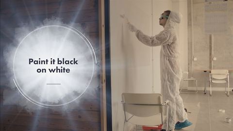 This Paint lets you draw on walls... And wipe it off!