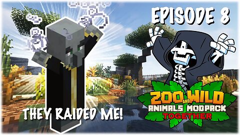 Trying to Build a Zebra Exhibit! - Minecraft SMP: Zoo and Wild Animal (ZAWA) Mod - S3E8