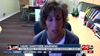 Hand Sanitizer Warning