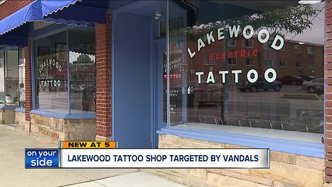 Lakewood tattoo shop targeted by vandals